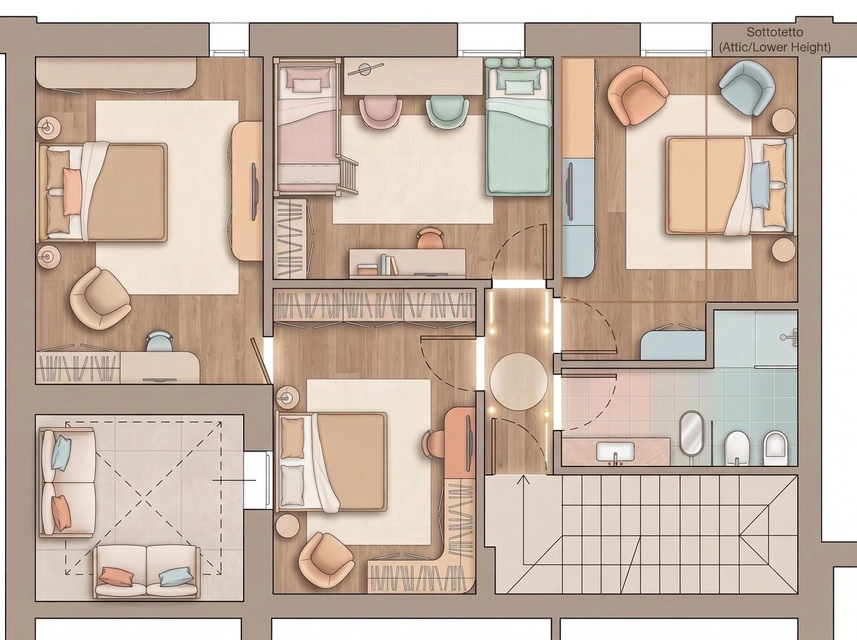 Interior design in Contemporary style — Living Room by GenRoom AI