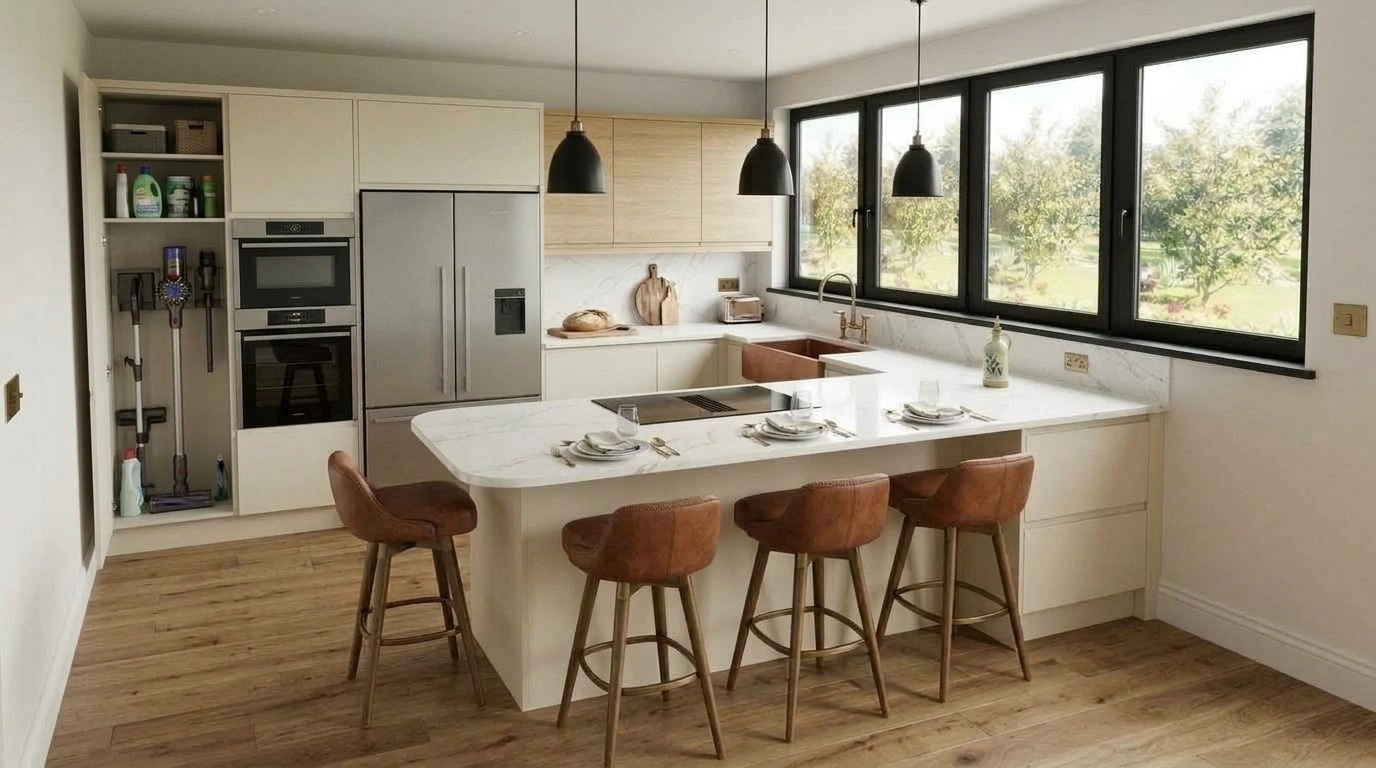 Modern Farmhouse Kitchen design — interior photo by GenRoom AI