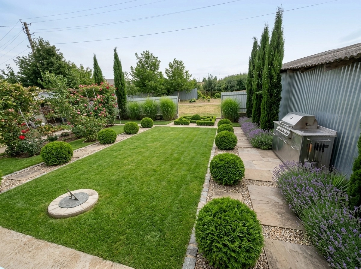 Classic Garden Jardin design — yard photo by GenRoom AI