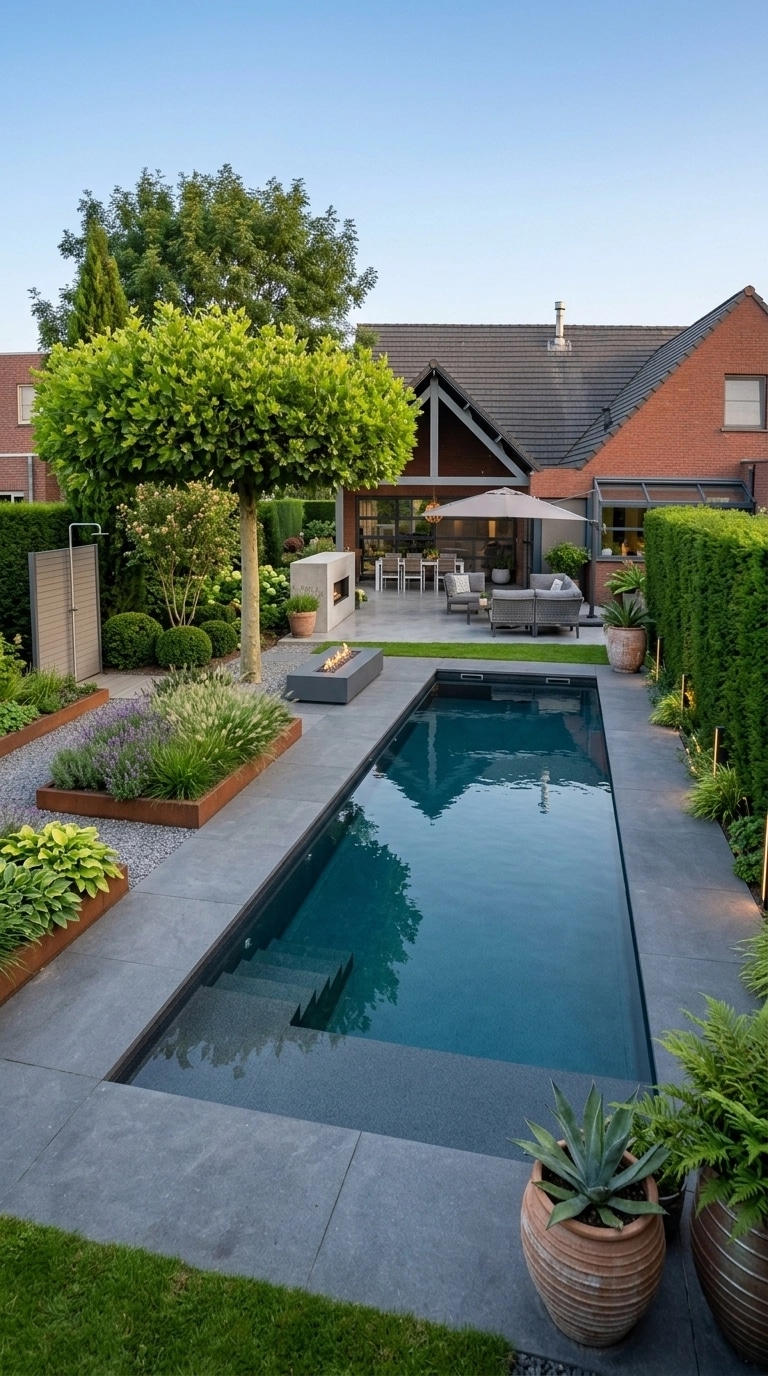 Landscape design in Contemporary Yard style — Yard by GenRoom AI