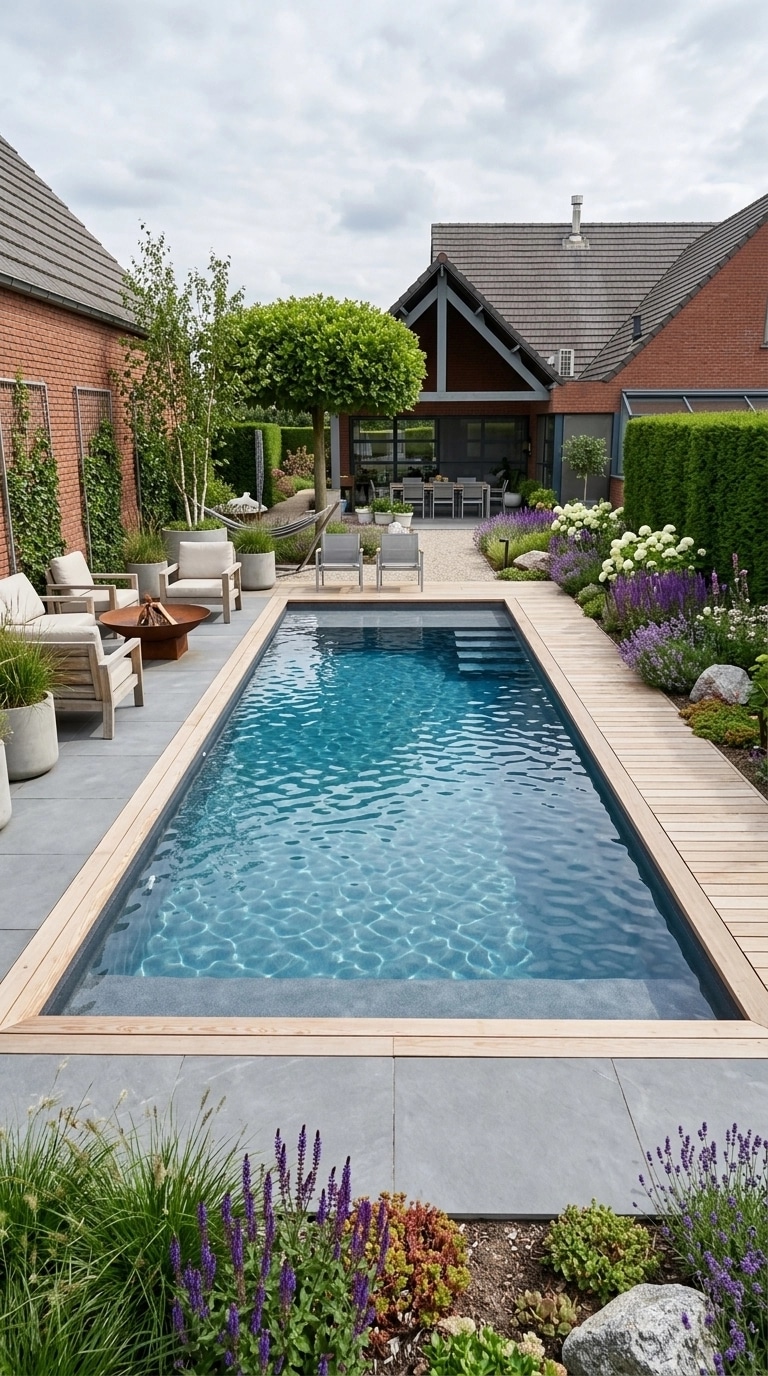 Landscape design in Scandinavian Garden style — Yard by GenRoom AI