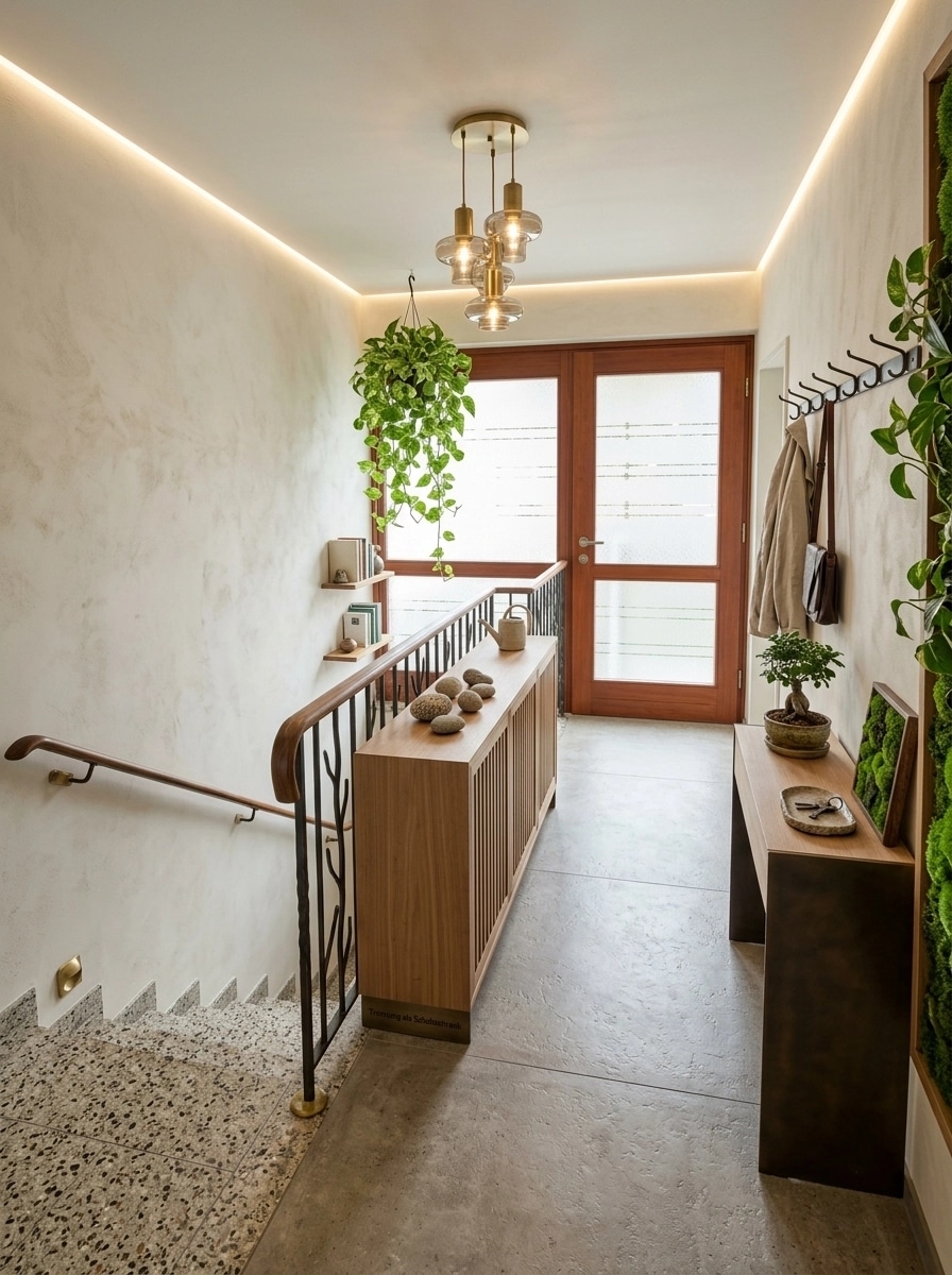Interior design in Biophilic style — Hallway by GenRoom AI