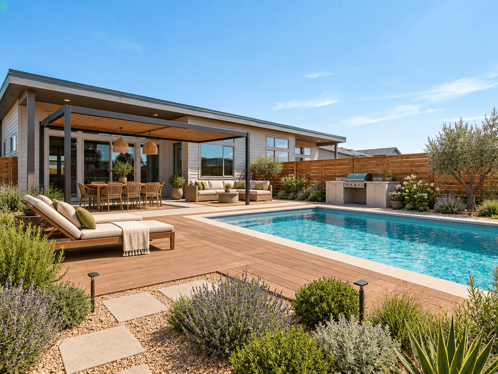 Yard design in no_style style — photo by GenRoom AI
