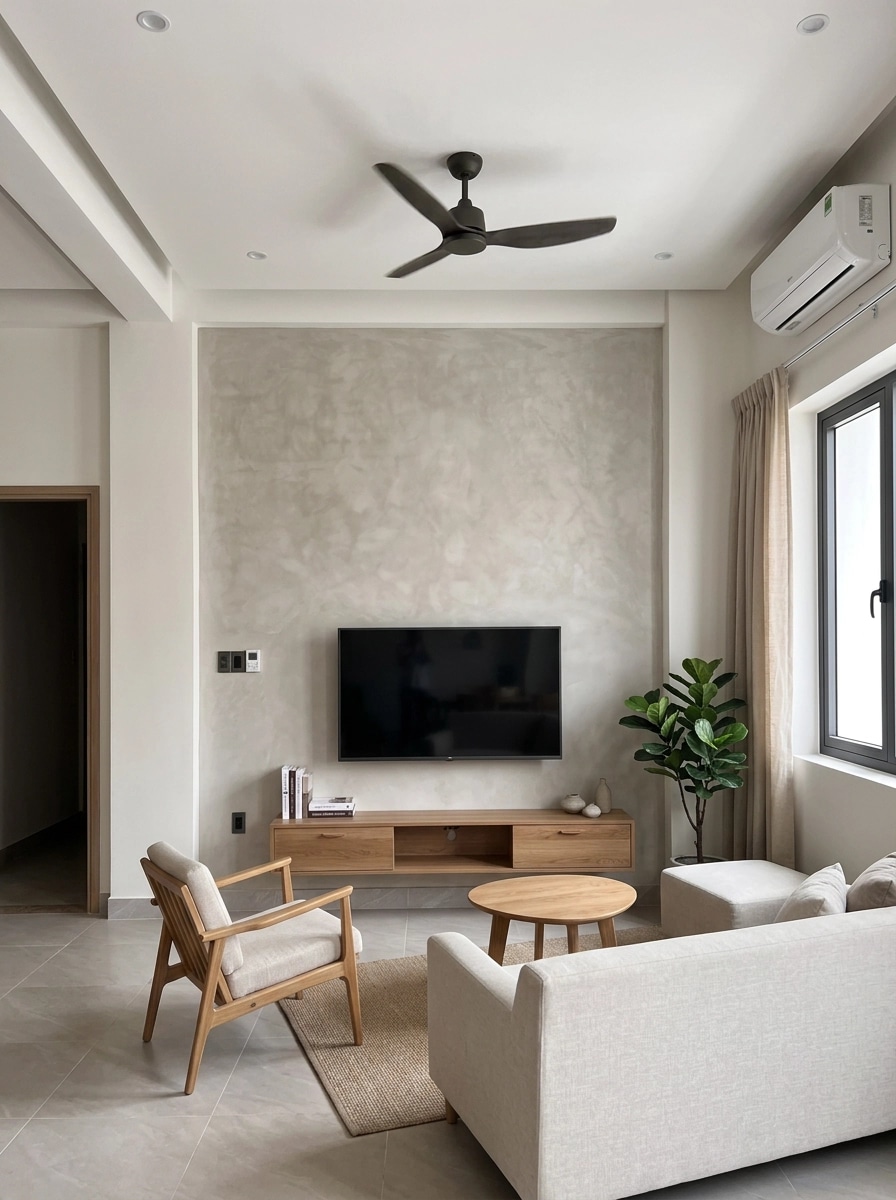 Interior design in Minimalism style — Living Room by GenRoom AI