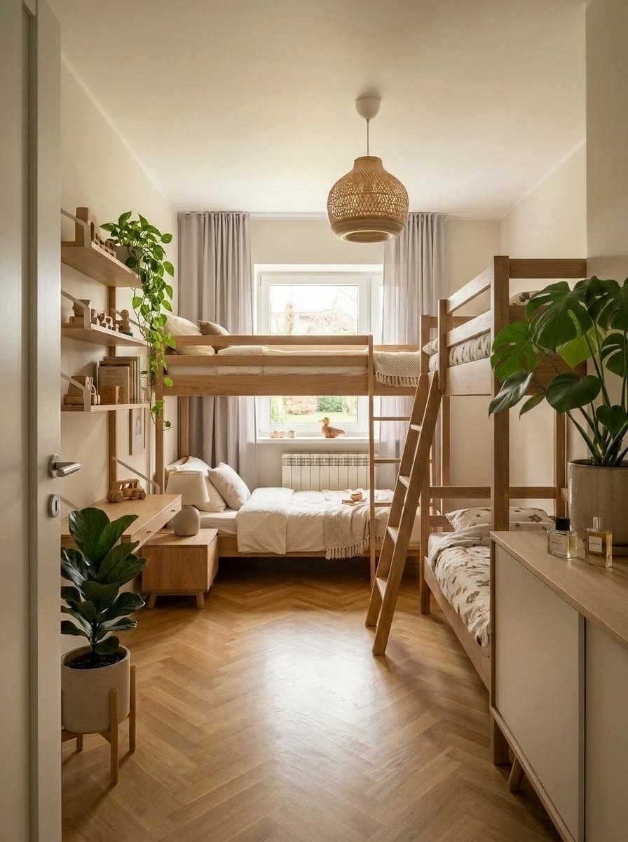 Japandi Bedroom design — interior photo by GenRoom AI