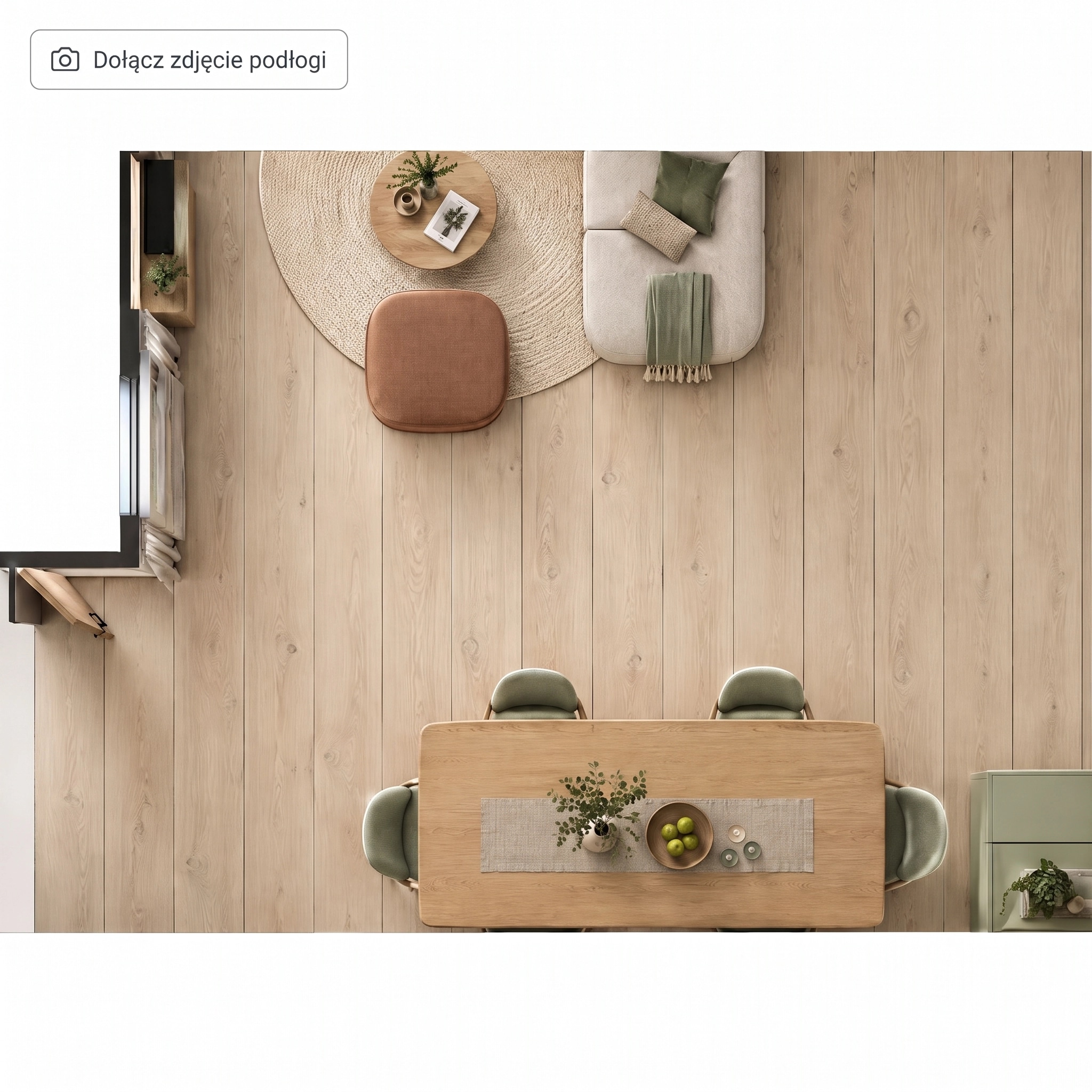 Scandinavian Living Room design — interior photo by GenRoom AI