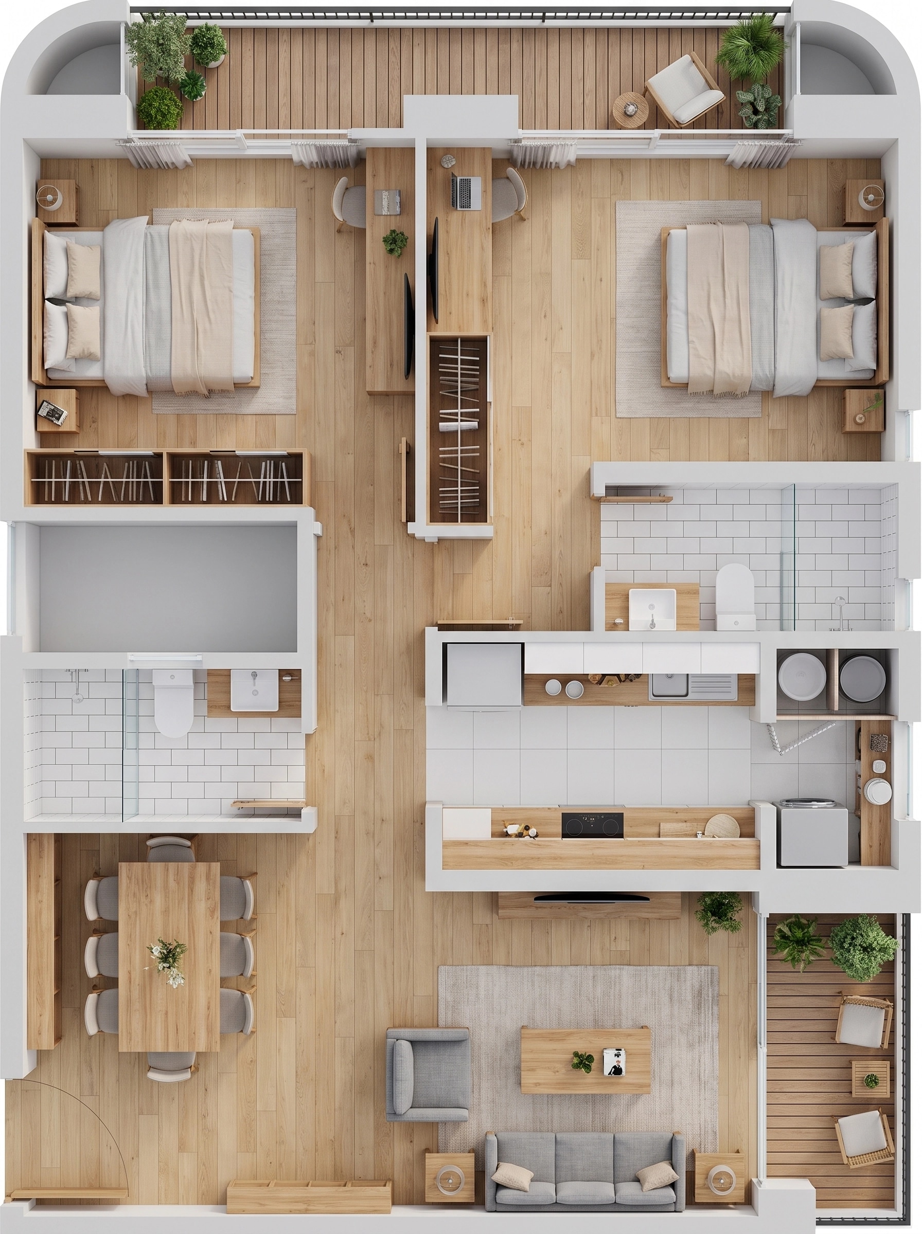 Scandinavian Living Room design — interior photo by GenRoom AI