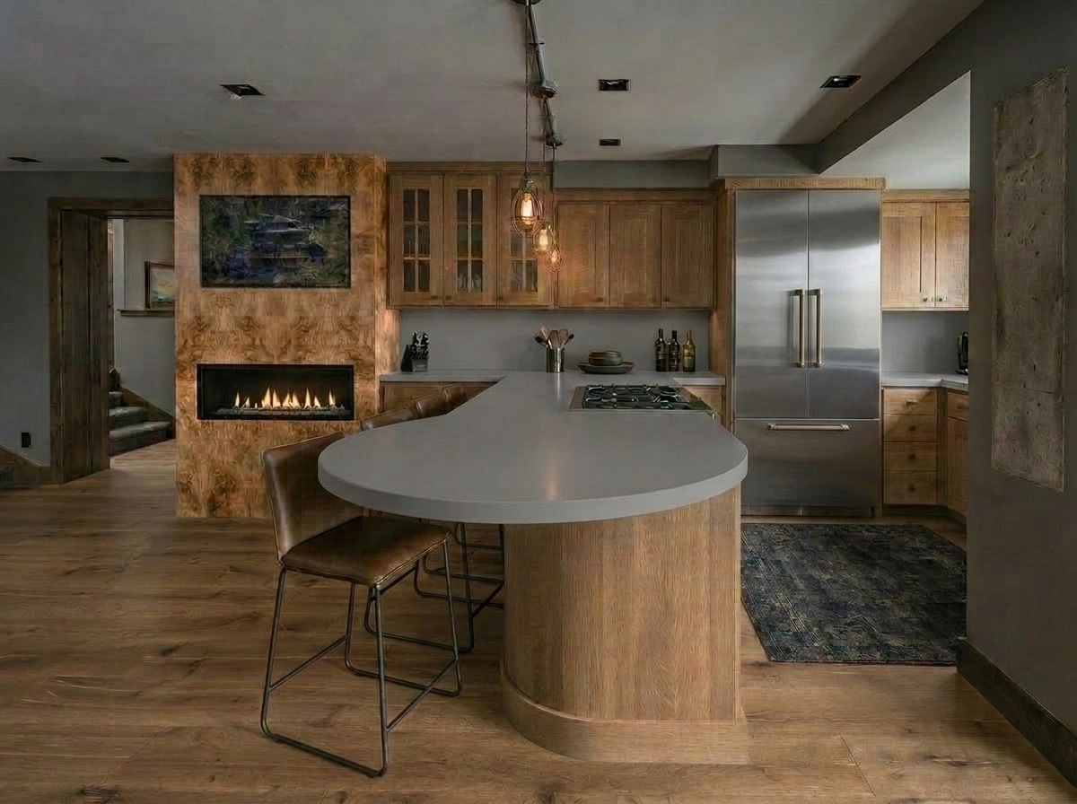 Loft / Industrial Kitchen design — interior photo by GenRoom AI