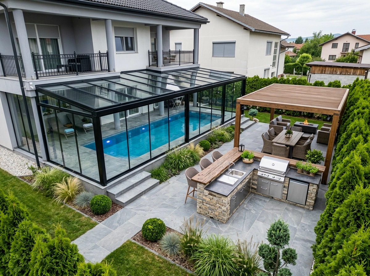 Landscape design in Contemporary Yard style — Yard by GenRoom AI