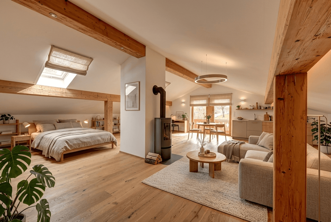 Diseño de interiores en estilo Scandinavian — studio por GenRoom AI