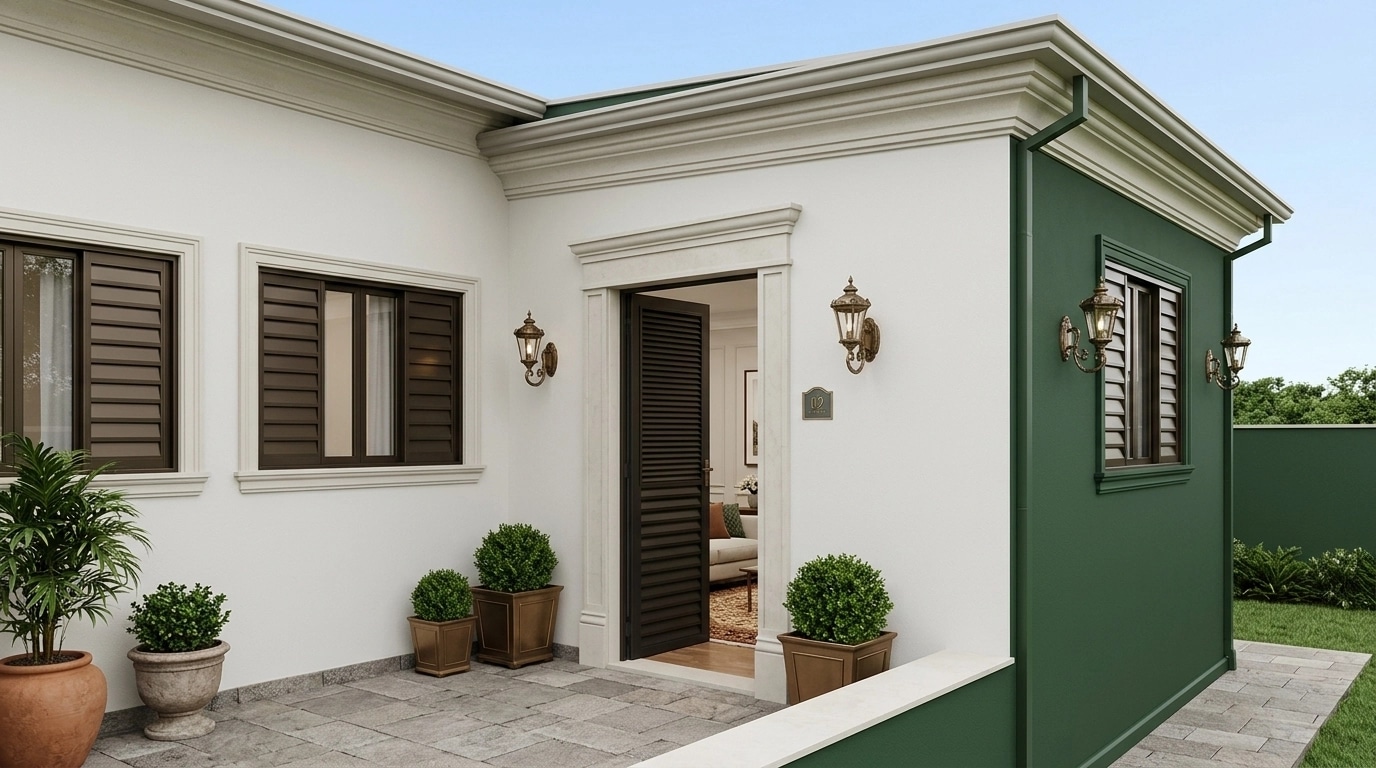 Design de interiores em estilo Neoclassic — Fachada por GenRoom AI