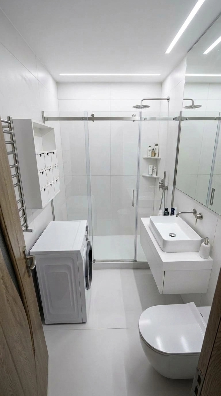 Minimalism Bathroom design — interior photo by GenRoom AI