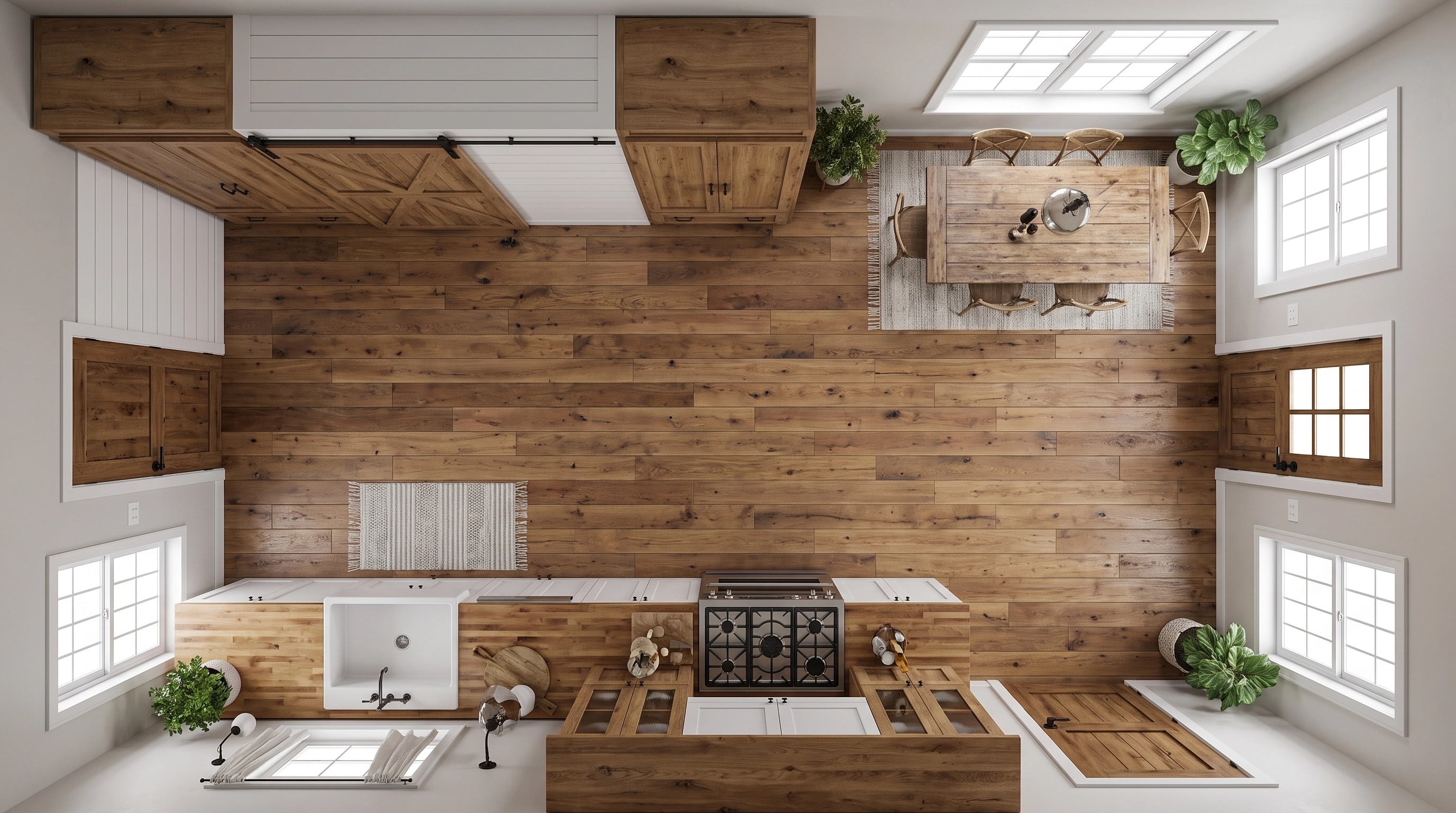 Modern Farmhouse Living Room design — interior photo by GenRoom AI