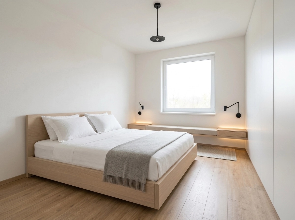 Minimalism Bedroom design — interior photo by GenRoom AI