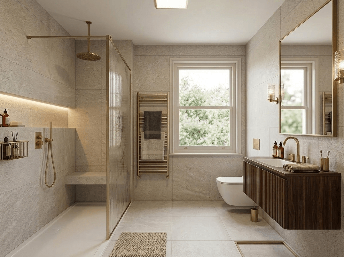 Bathroom interior in no_style style — photo by GenRoom AI