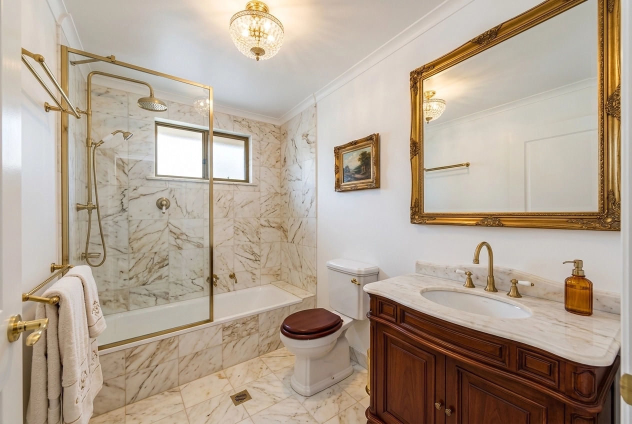 Classic Bathroom design — interior photo by GenRoom AI