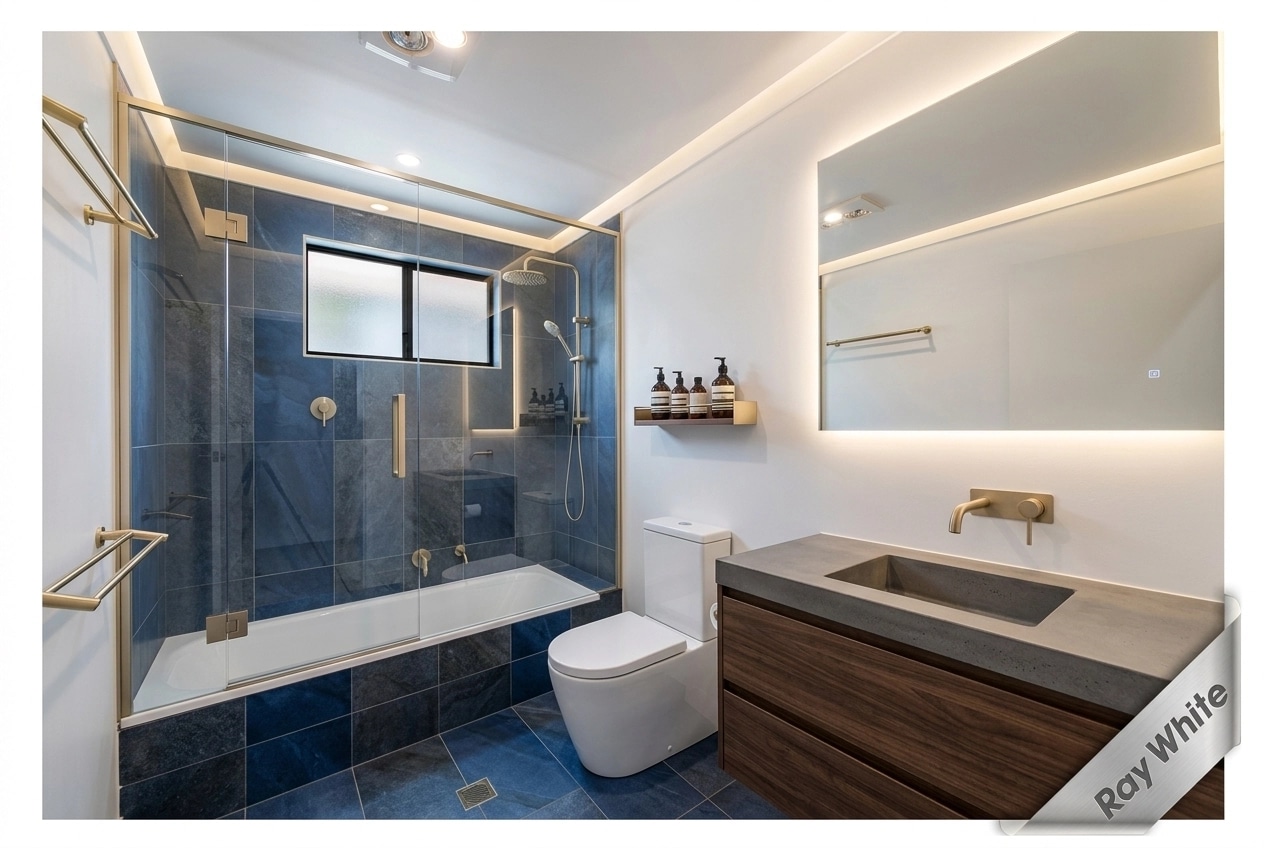 Contemporary Bathroom design — interior photo by GenRoom AI