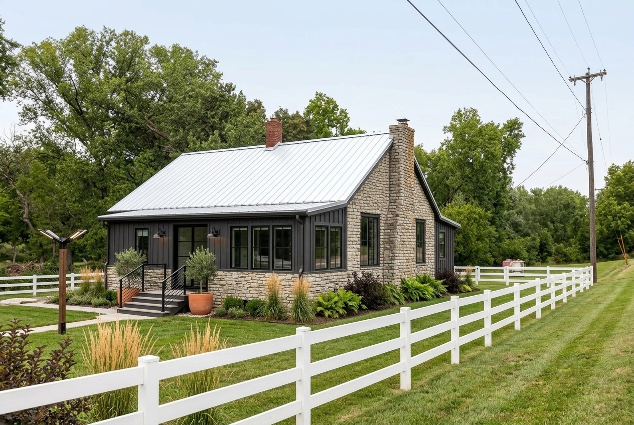 Facade design in Barnhouse Facade style — Facade by GenRoom AI