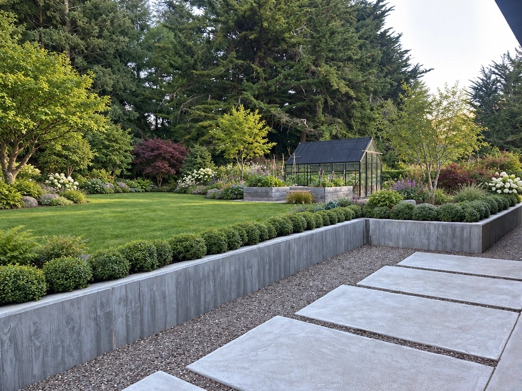 Yard design in Japanese Garden style — photo by GenRoom AI