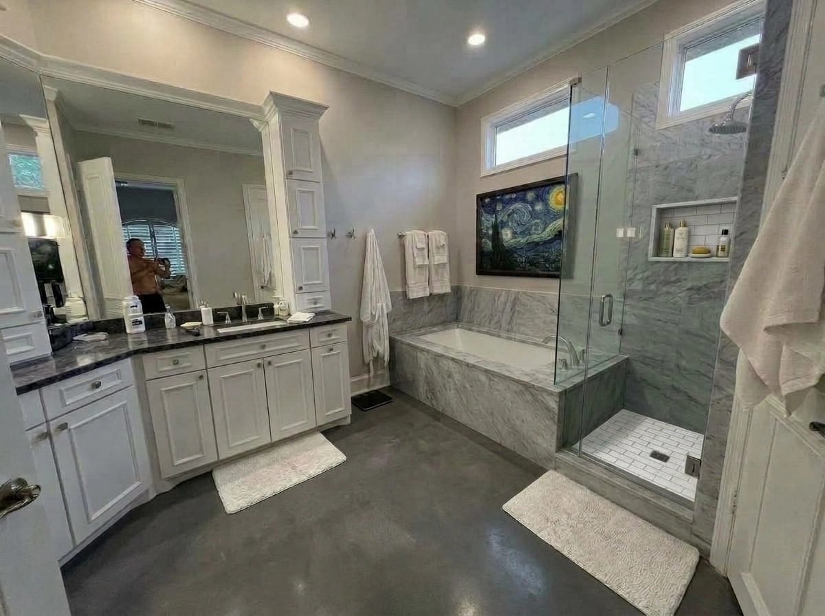 Bathroom interior in no_style style — photo by GenRoom AI