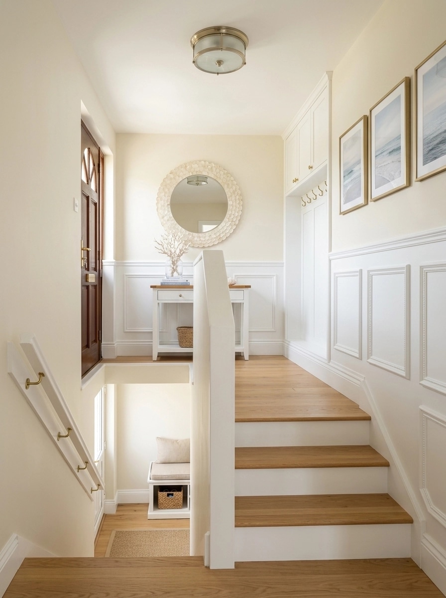 Interior design in Coastal / Hamptons style — Hallway by GenRoom AI