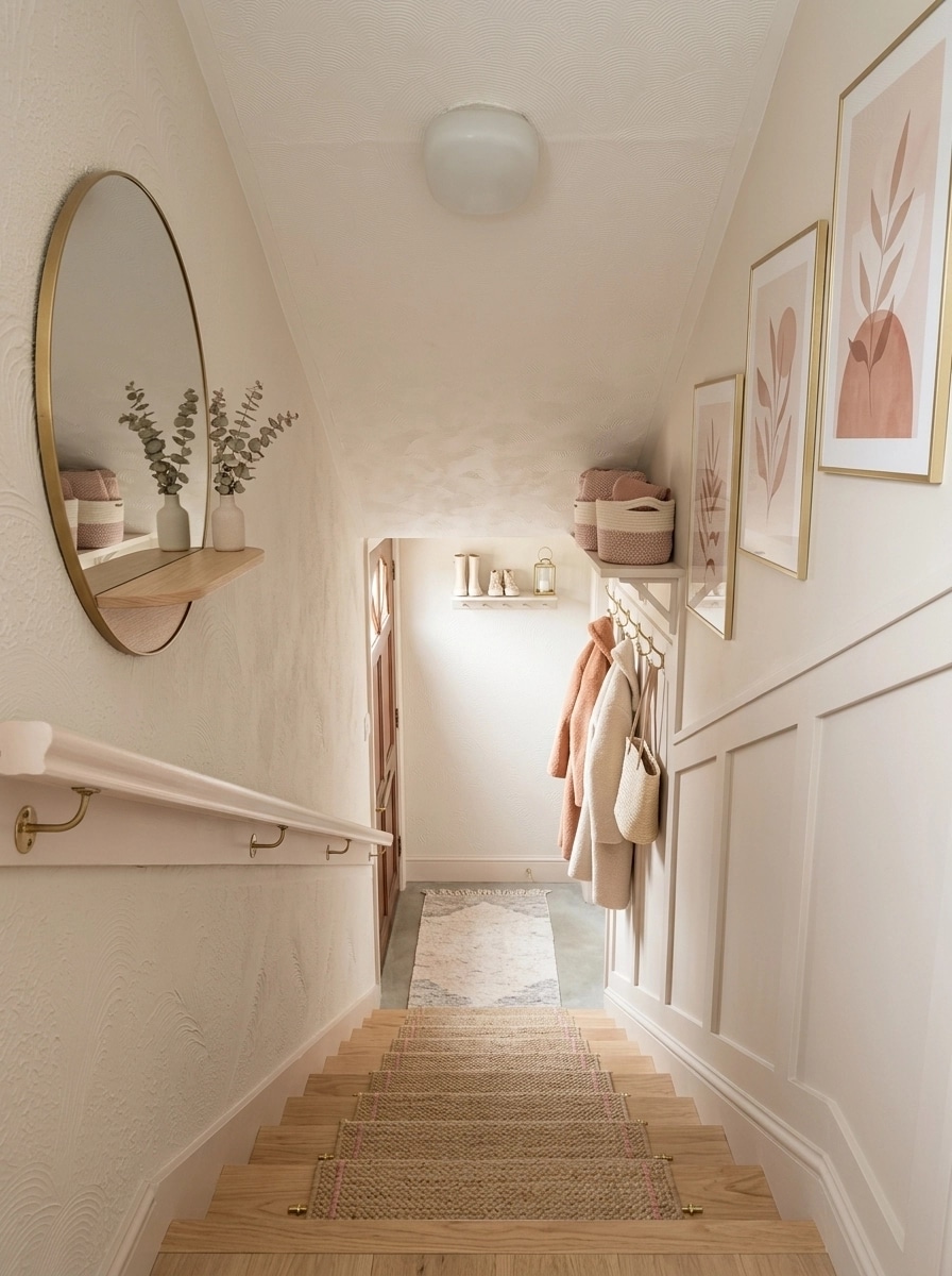 Hallway interior in Scandinavian style — photo by GenRoom AI