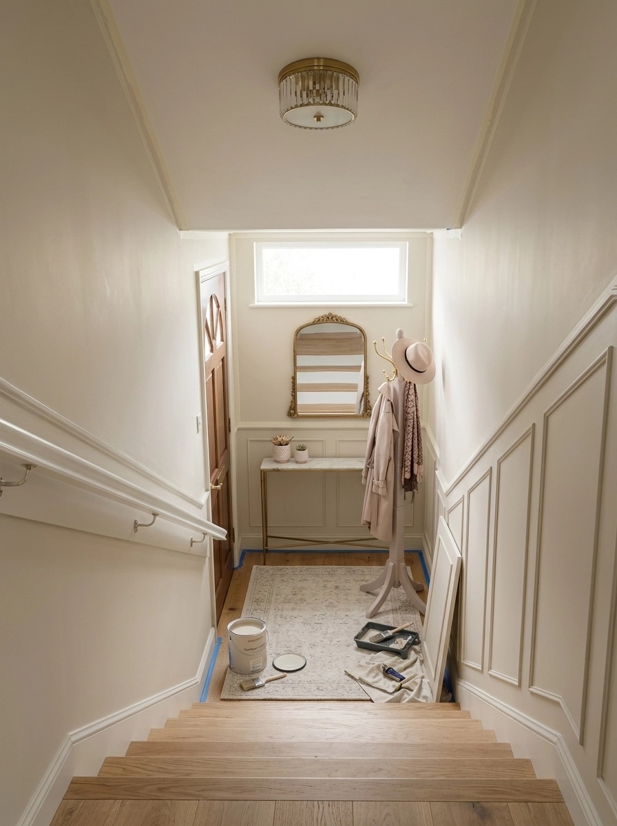 Hallway interior in Transitional style — photo by GenRoom AI