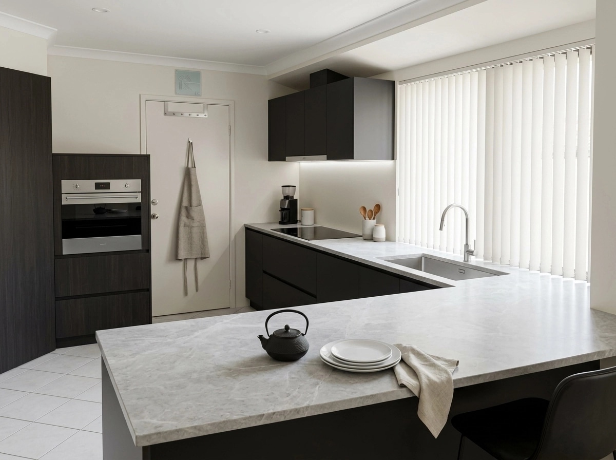 Minimalism Kitchen design — interior photo by GenRoom AI