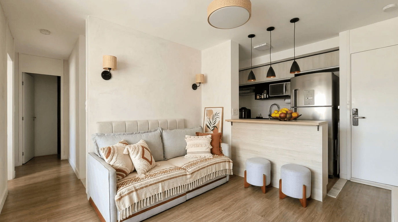 Interior design in Bohemian style — Living Room by GenRoom AI