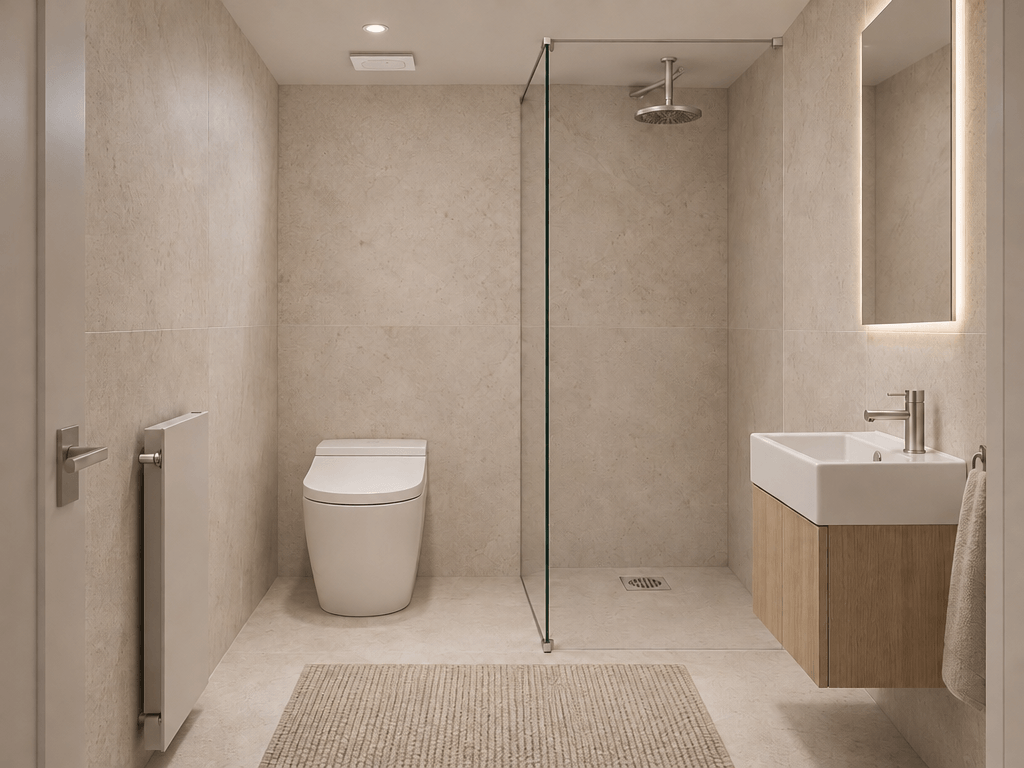 Interior design in Minimalism style — Bathroom by GenRoom AI