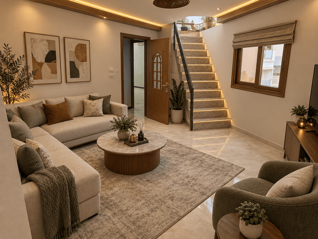 Interior design in Contemporary style — Living Room by GenRoom AI