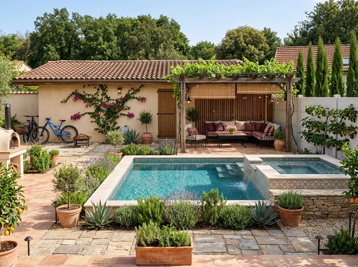 Mediterranean Yard Yard design — yard photo by GenRoom AI