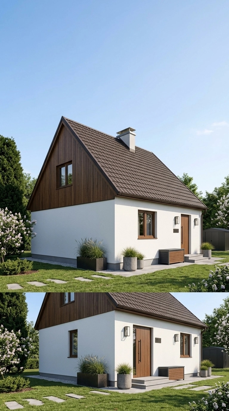 Scandinavian Facade Facade design — facade photo by GenRoom AI