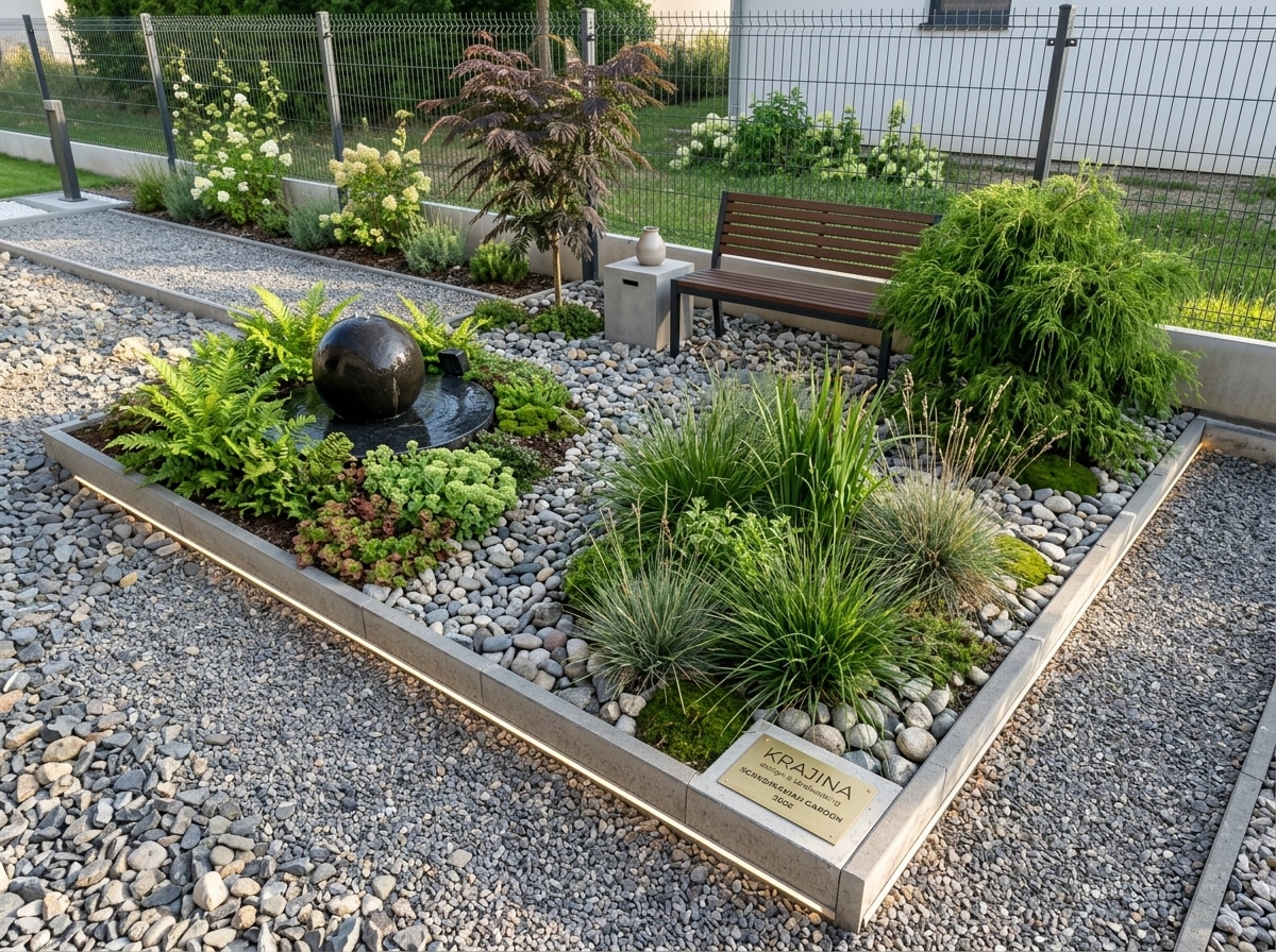 Landscape design in Scandinavian Garden style — Yard by GenRoom AI