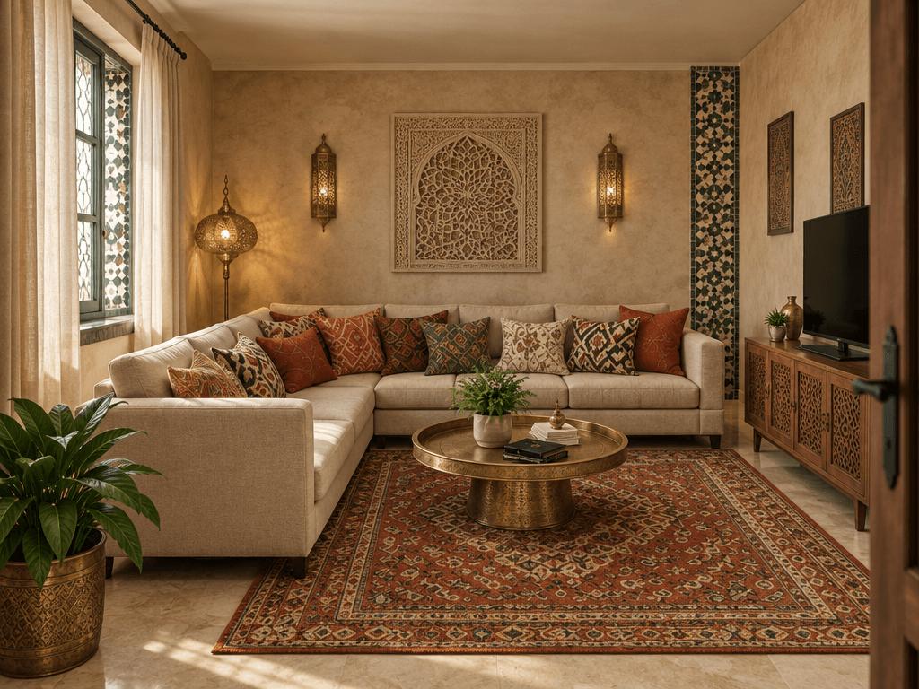 Interior design in Arabian / Moroccan style — Living Room by GenRoom AI