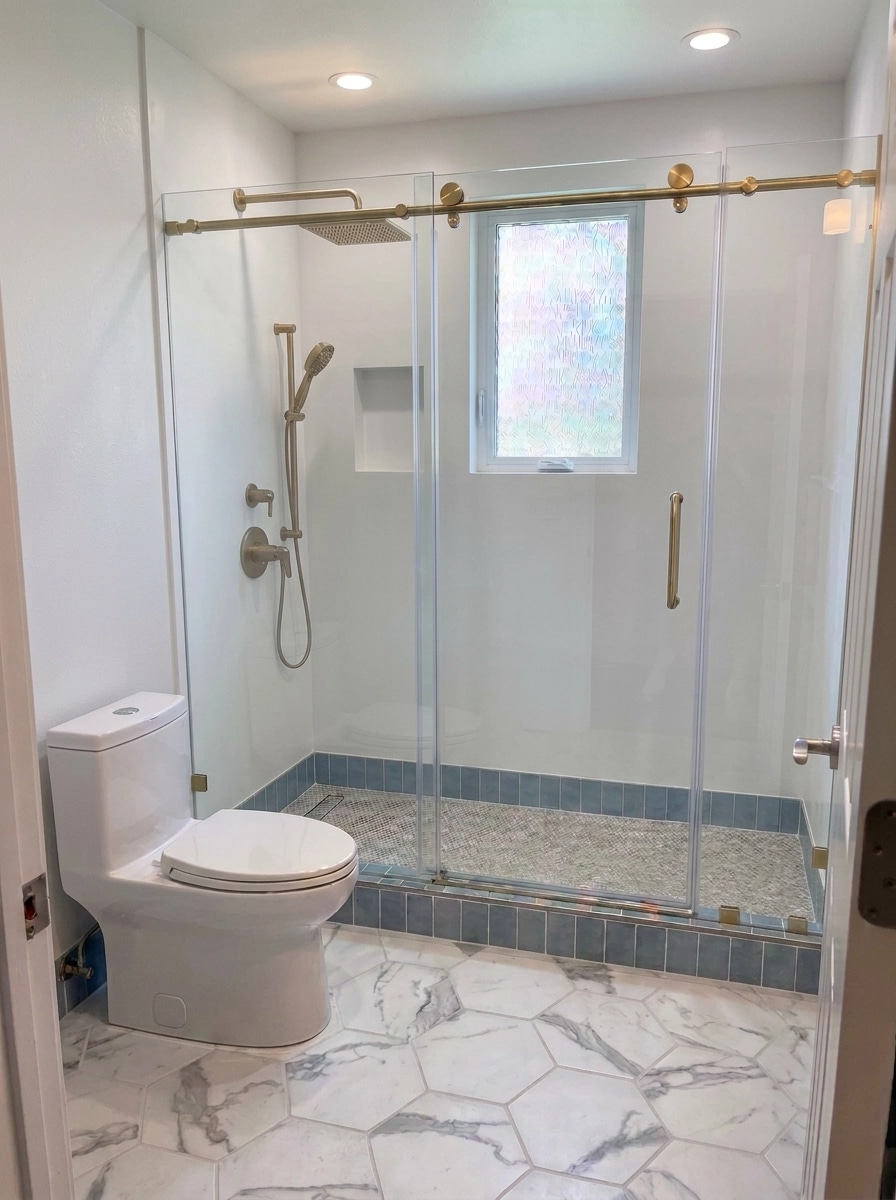 Interior design in Modern Farmhouse style — Bathroom by GenRoom AI