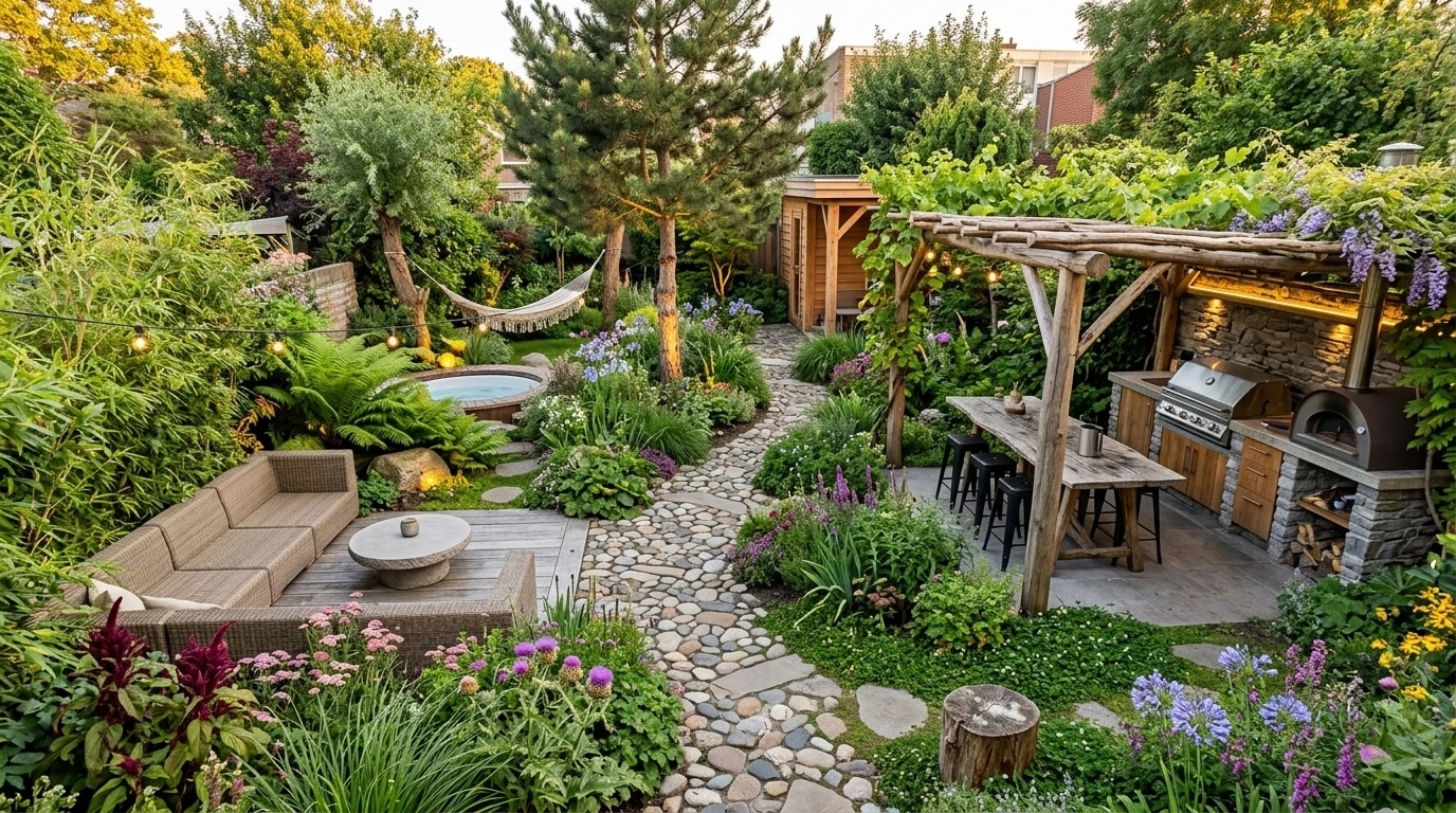 Yard design in no_style style — photo by GenRoom AI