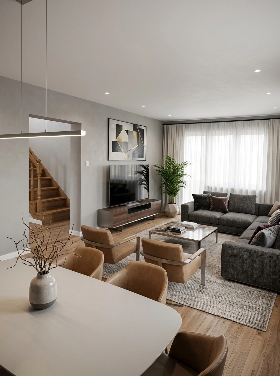 Interior design in Contemporary style — Living Room by GenRoom AI