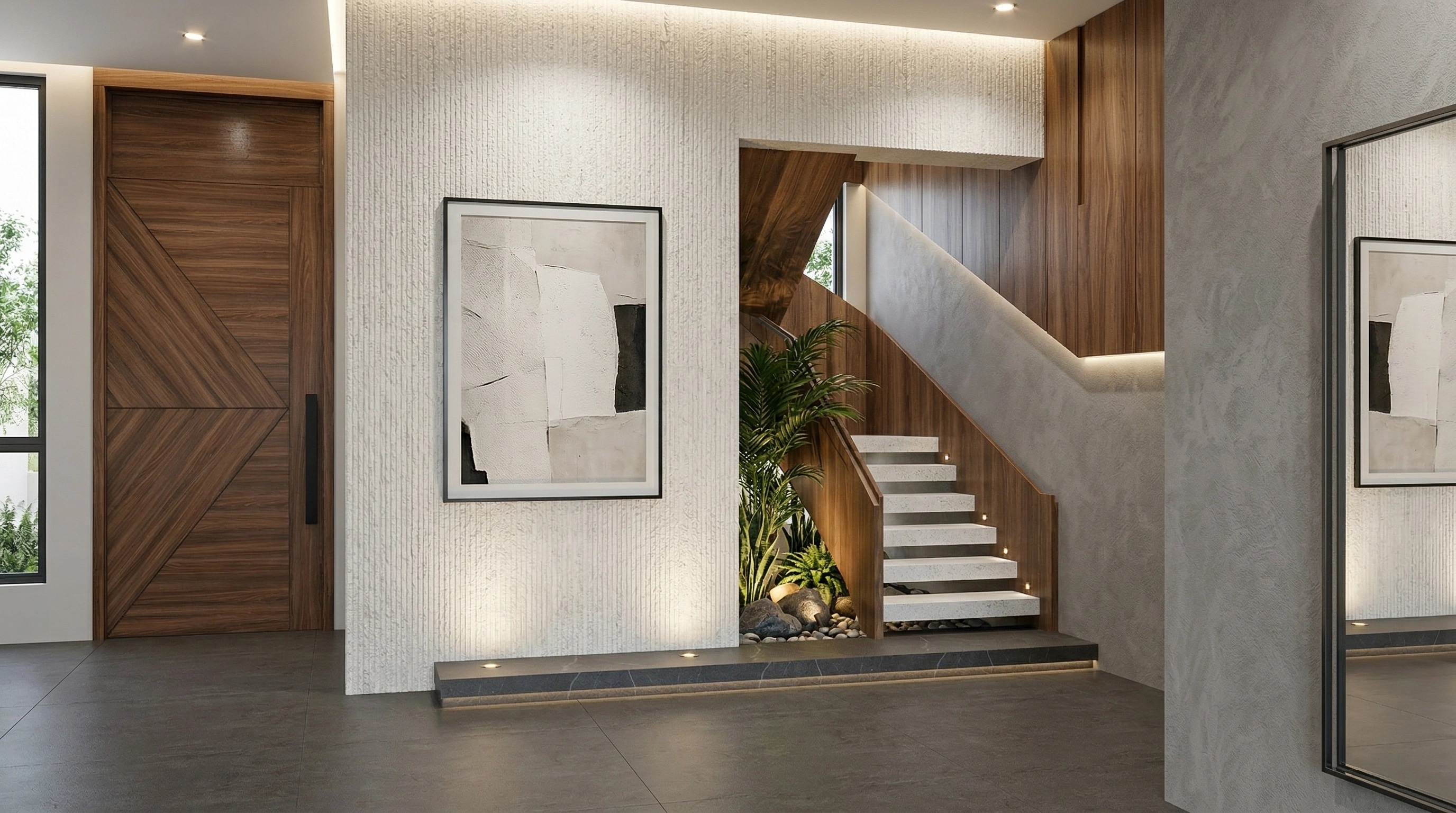 Hallway interior in Contemporary style — photo by GenRoom AI