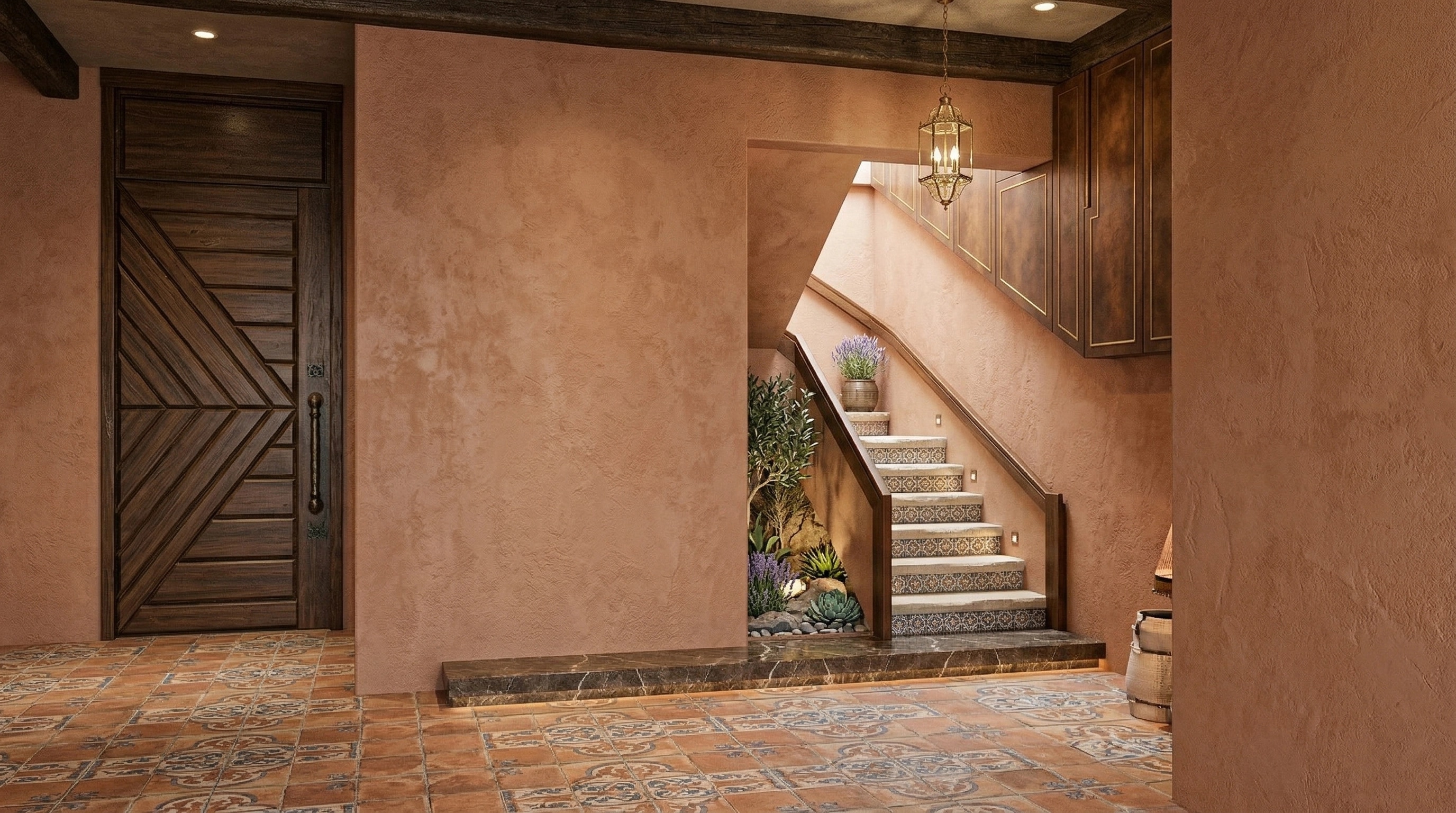 Interior design in Mediterranean style — Hallway by GenRoom AI