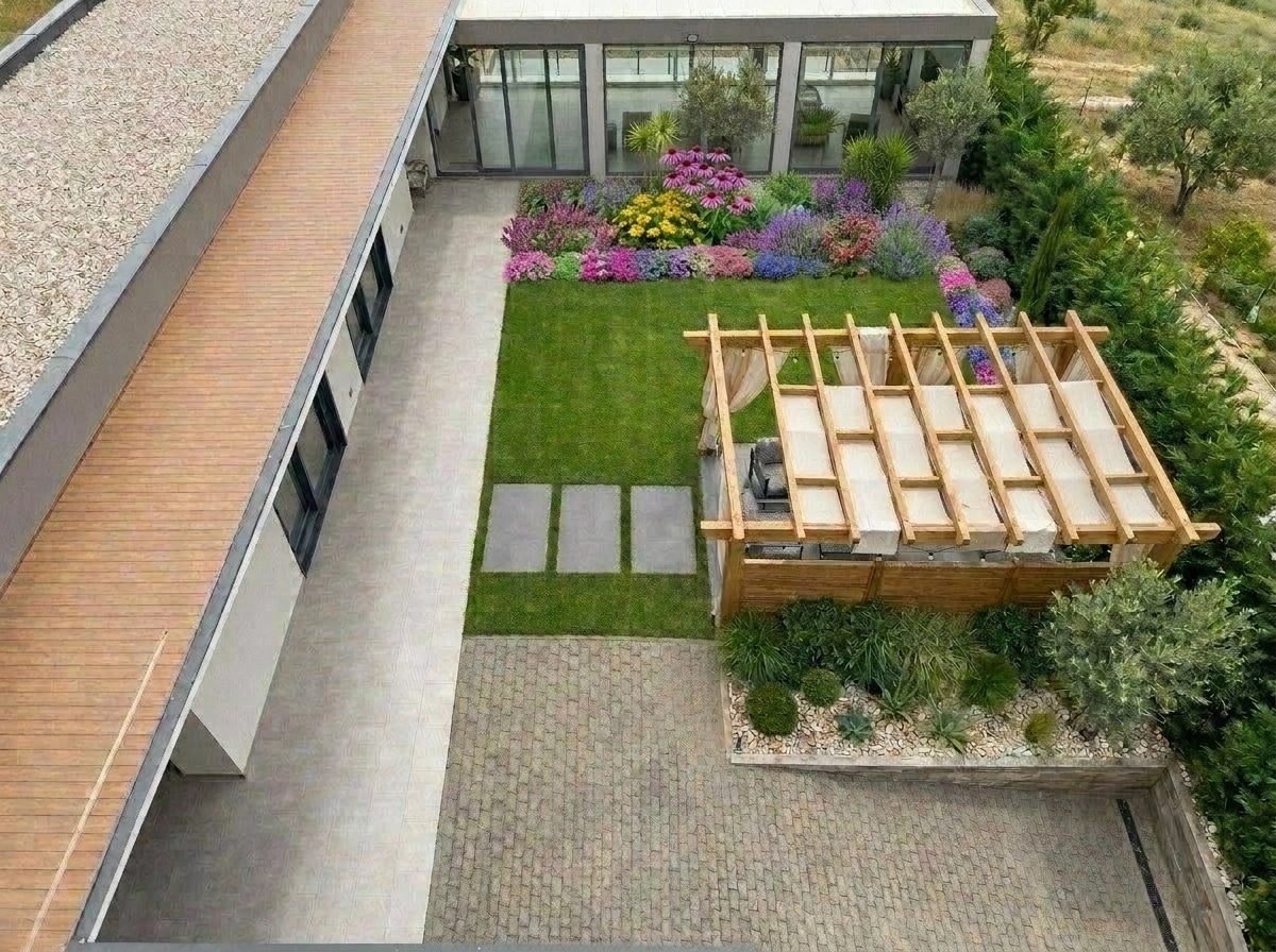 Contemporary Yard Yard design — yard photo by GenRoom AI