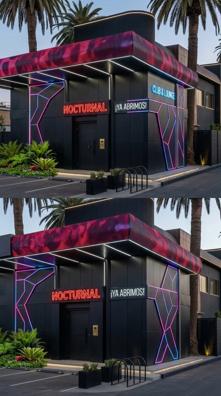 Facade design in Blacktec Facade style — Facade by GenRoom AI