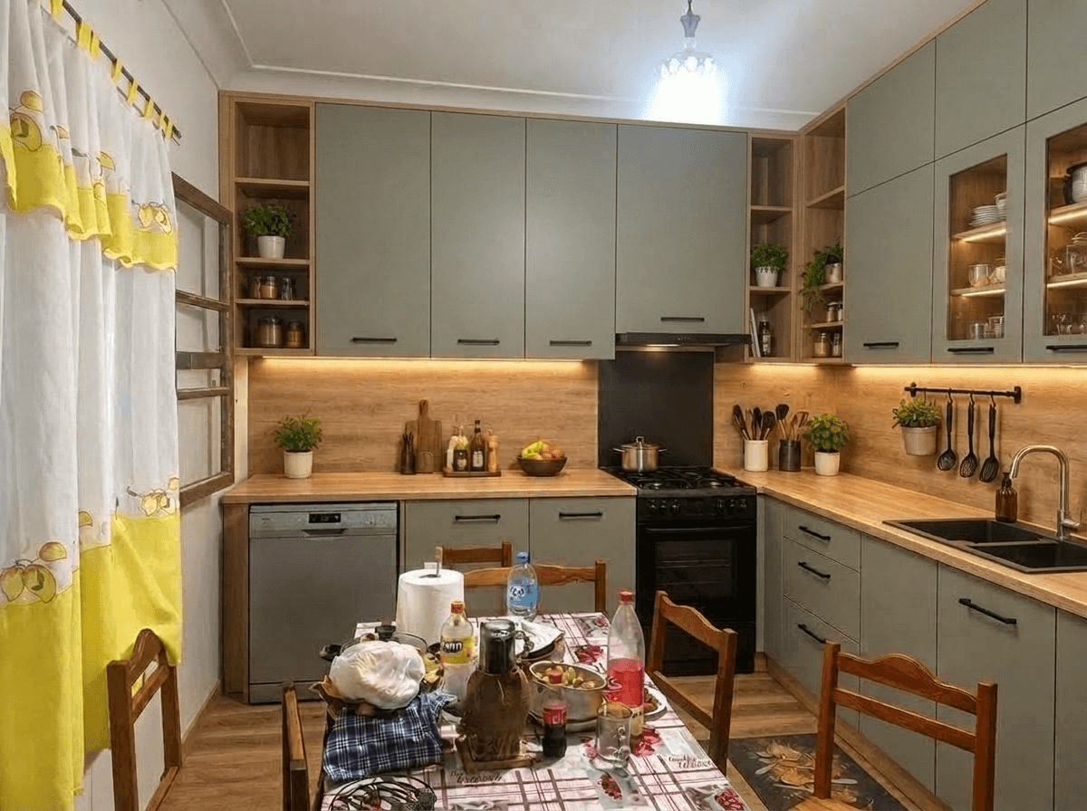Kitchen interior in no_style style — photo by GenRoom AI