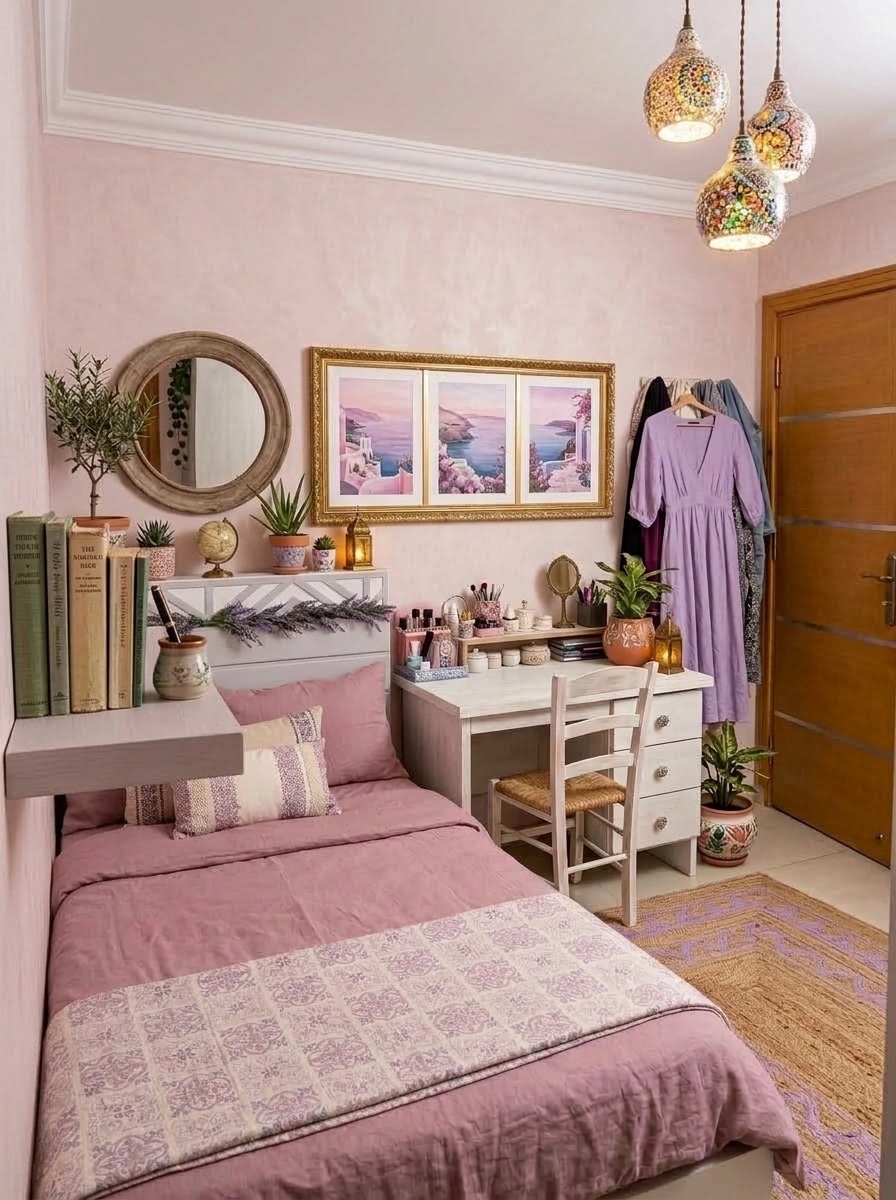 Interior design in Mediterranean style — Bedroom by GenRoom AI