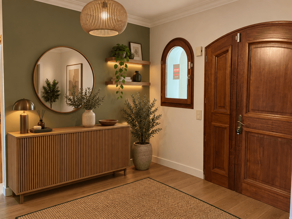 Hallway interior in Contemporary style — photo by GenRoom AI