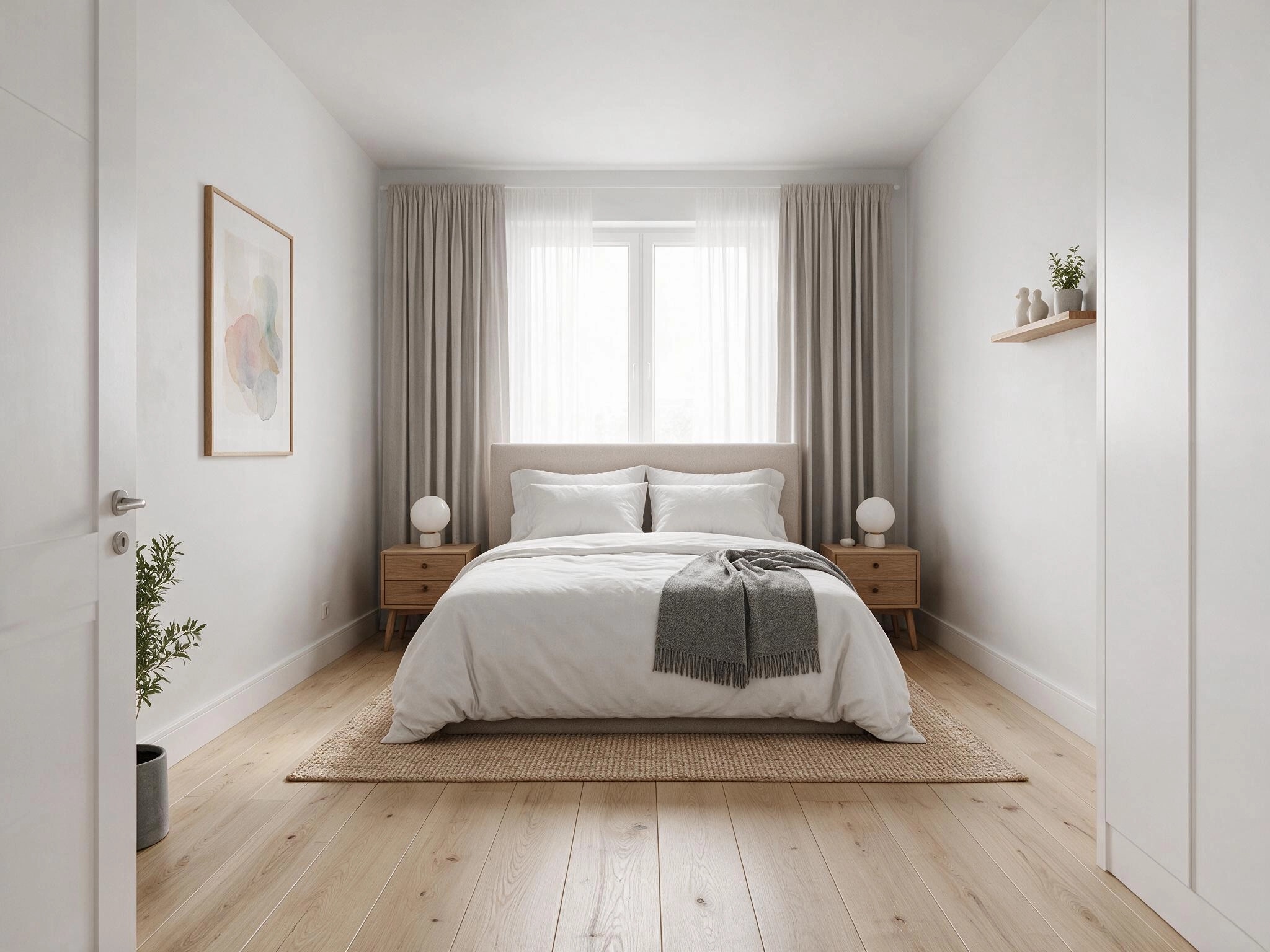 Interior design in Scandinavian style — Bedroom by GenRoom AI