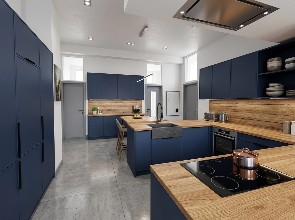 Interior design in Contemporary style — Kitchen by GenRoom AI