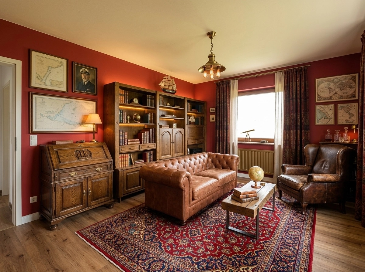Interior design in Rustic style — Living Room by GenRoom AI