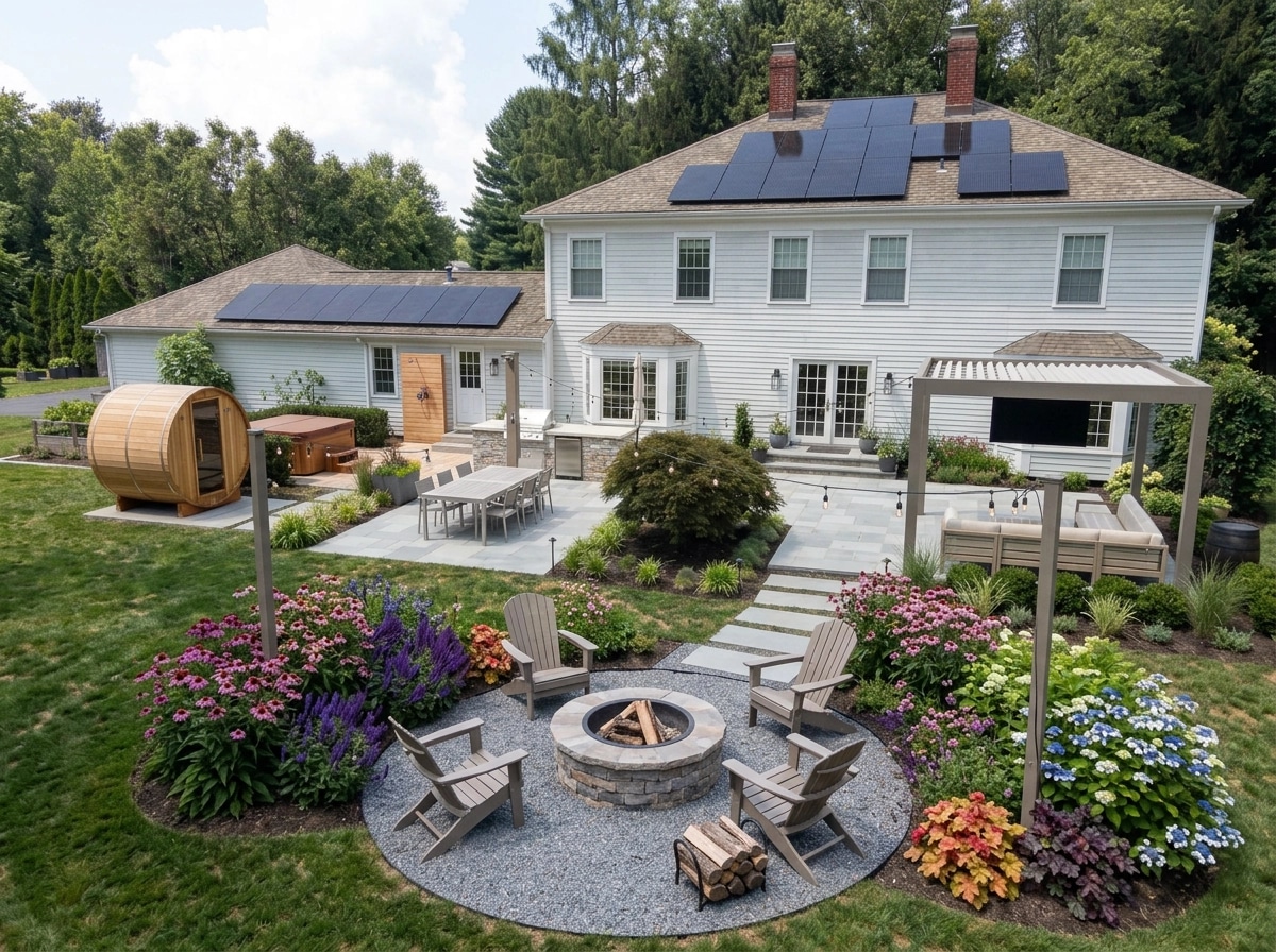 Landscape design in Contemporary Yard style — Yard by GenRoom AI