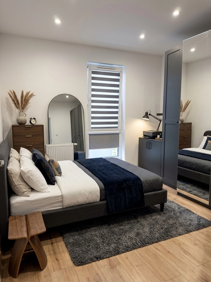 Contemporary Bedroom design — interior photo by GenRoom AI